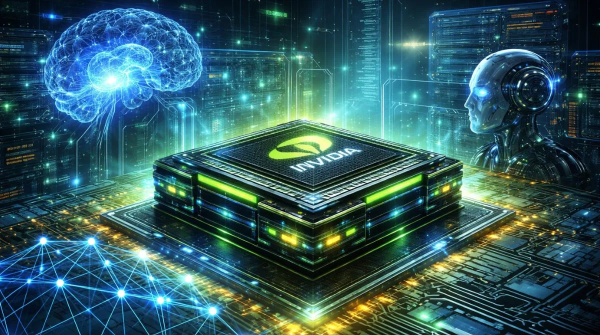 NVIDIA GPU powering artificial intelligence workloads with advanced AI computing architecture