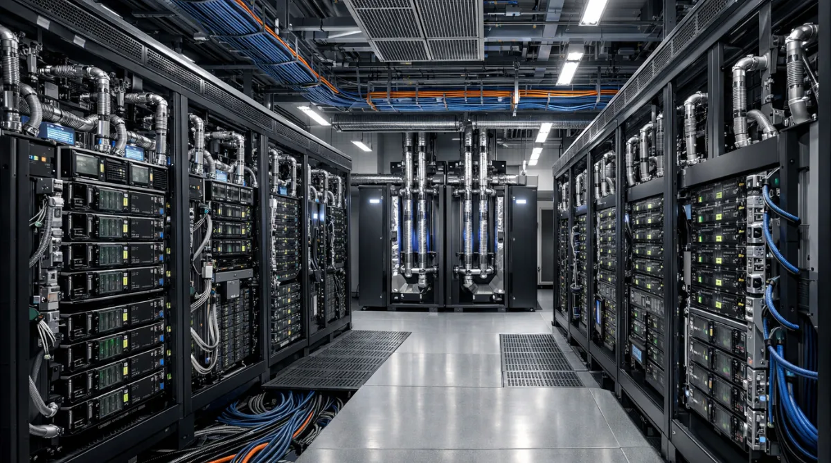 Next-generation AI data center infrastructure representing the Nvidia Vera Rubin Platform