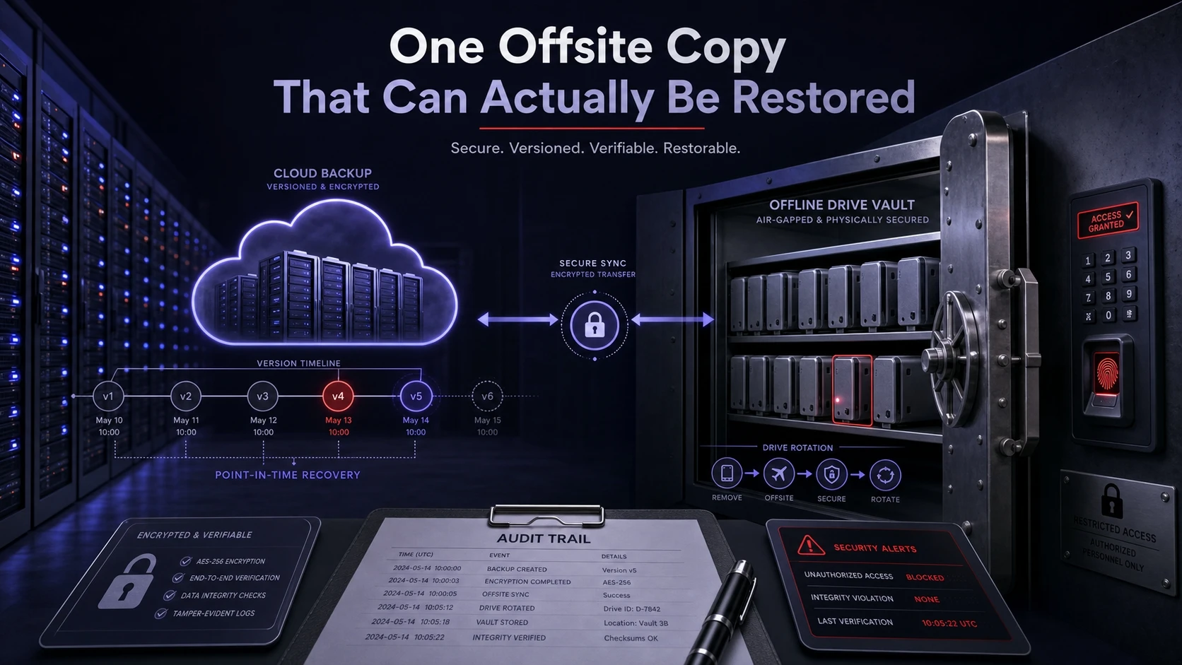 One Offsite Copy That Can Actually Be Restored