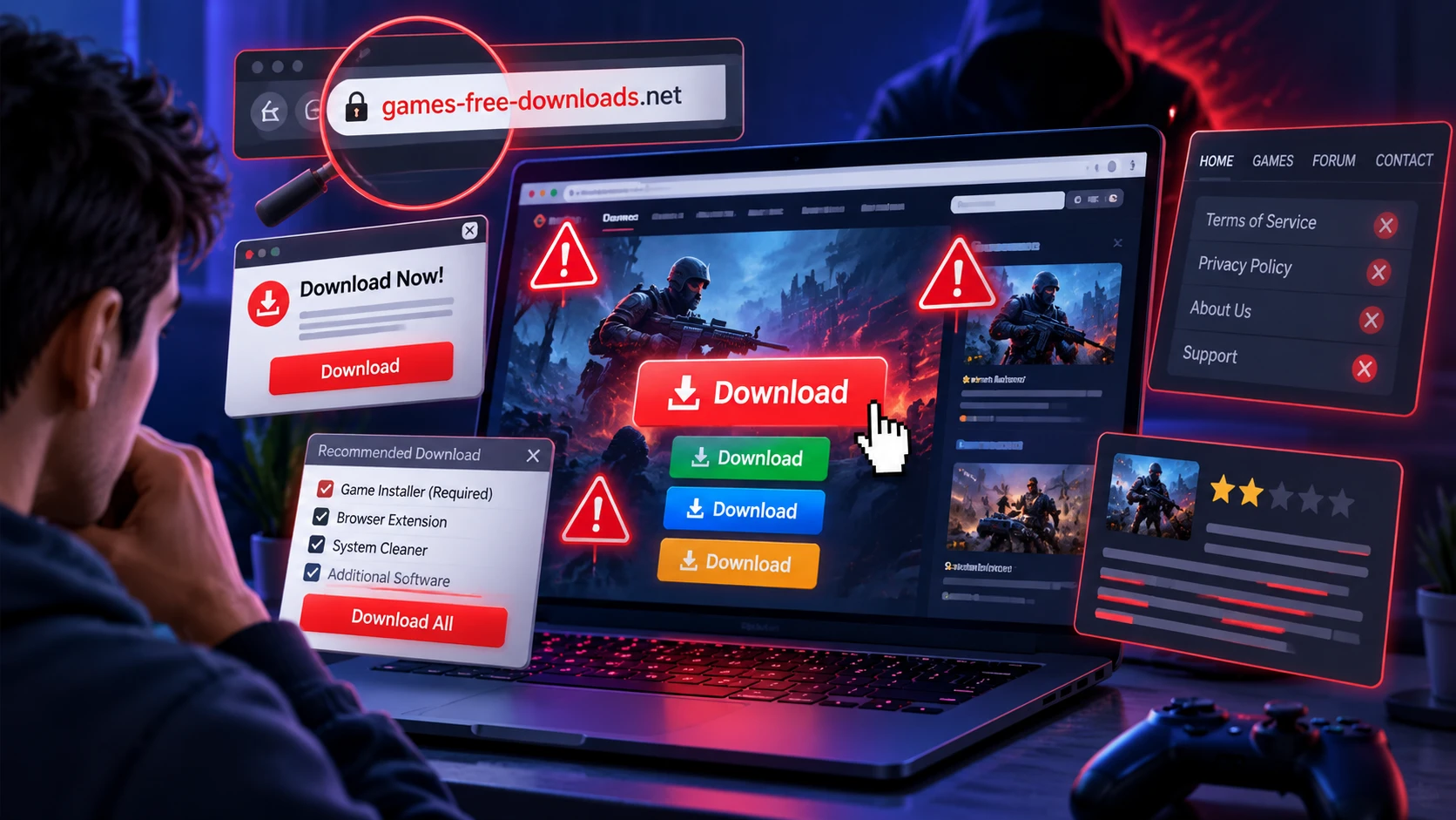 Page Design and Content Warning Signs