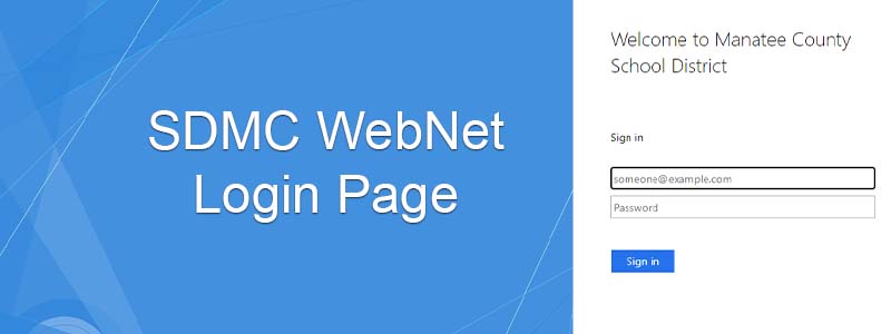 SDMC WebNet Login Page