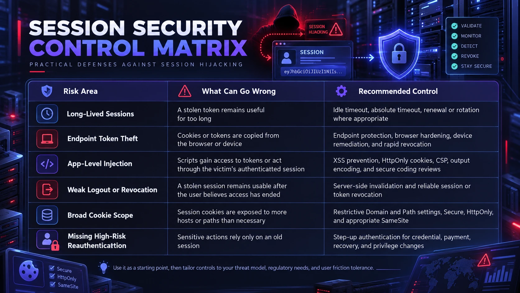 Session Security Control Matrix
