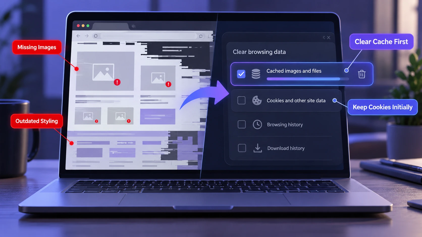 Should You Clear Cache When a Website Looks Broke