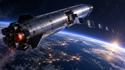 SpaceX Starship Reaches Orbit for First Time, Deploys 26 Starlink V3 Satellites Despite Engine Trouble