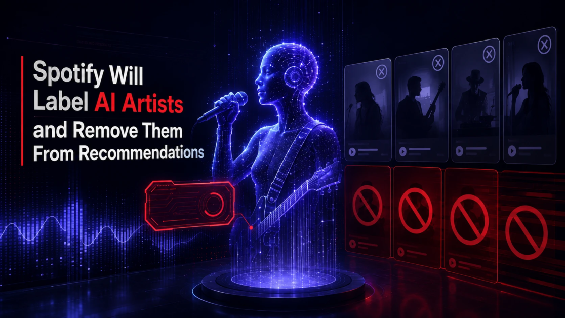 Spotify Will Label AI Artists and Remove Them From Recommendations