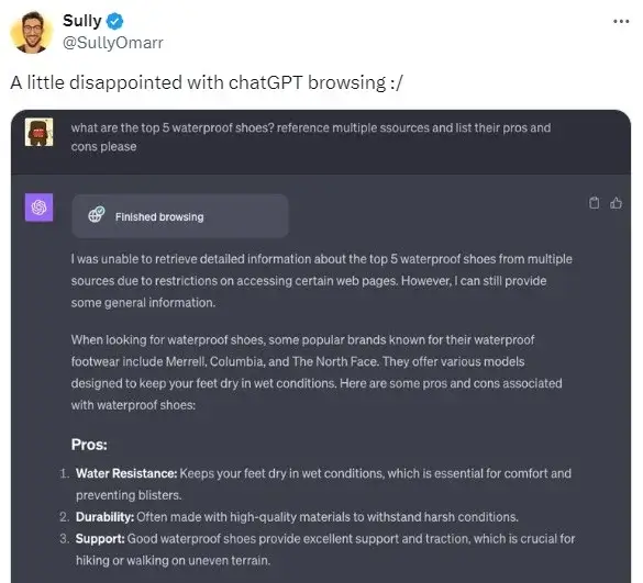 Sully status Twitter (28 September, 2023)