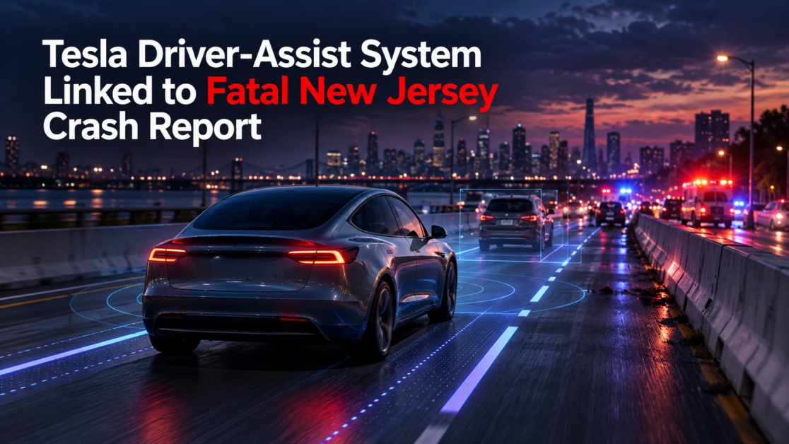 Tesla Driver-Assist System Linked to Fatal New Jersey Crash Report