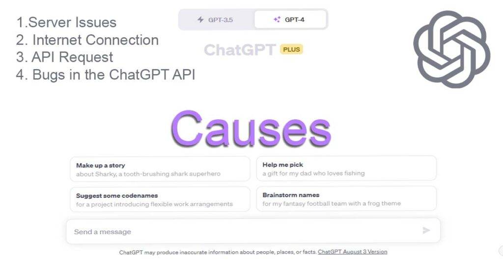 Causes for ChatGPT Error in Body Stream