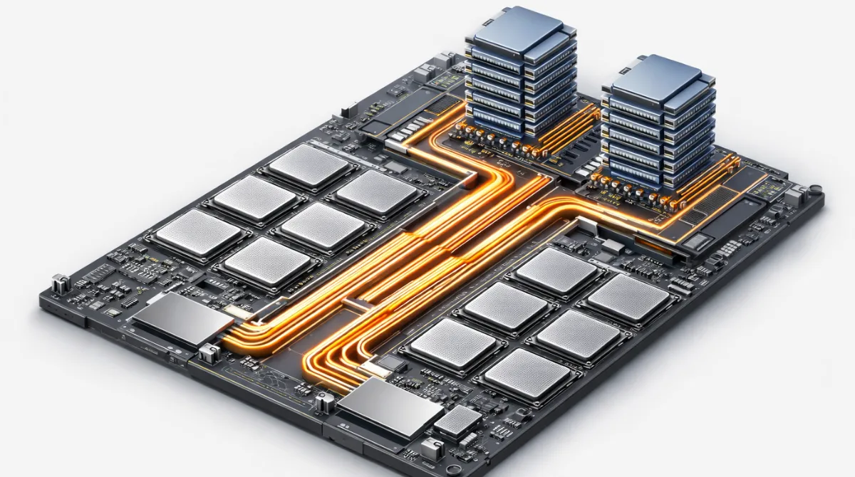 Balanced AI platform design showing compute, memory, and interconnect efficiency