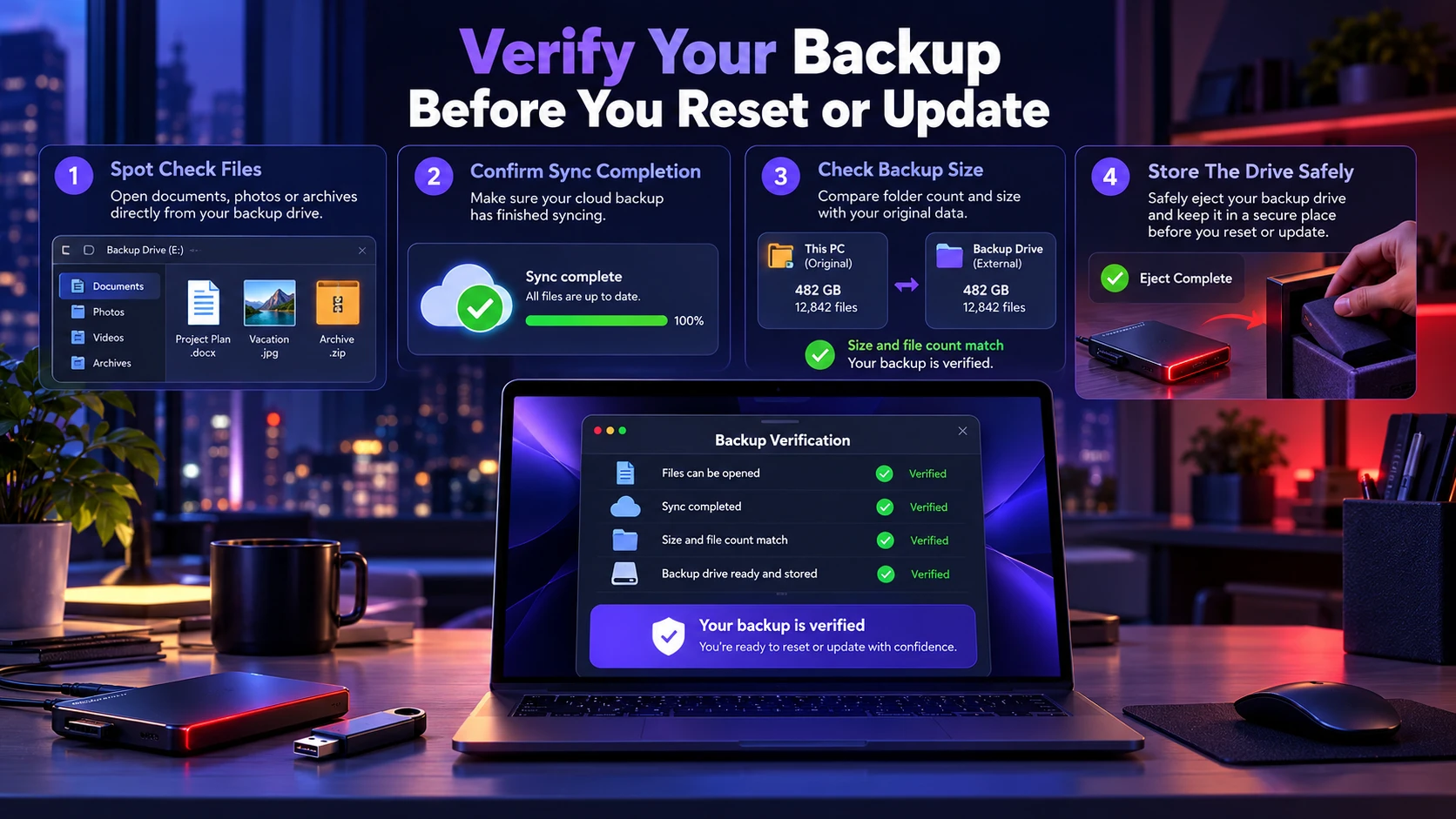 Verify Your Backup Before You Reset or Update