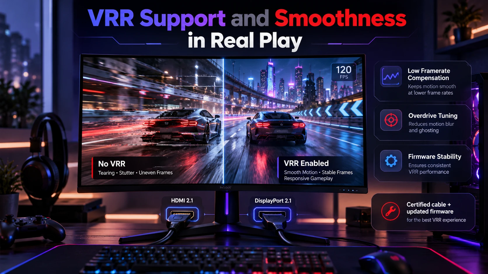 VRR Support and Smoothness in Real Play