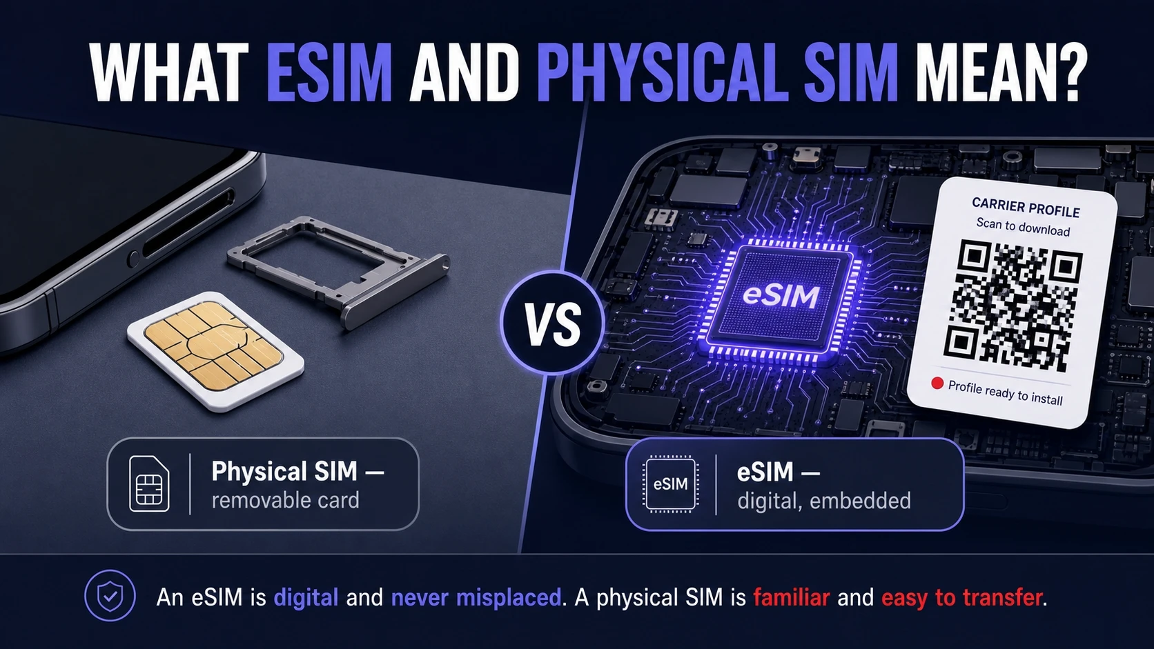 What Esim And Physical Sim Mean