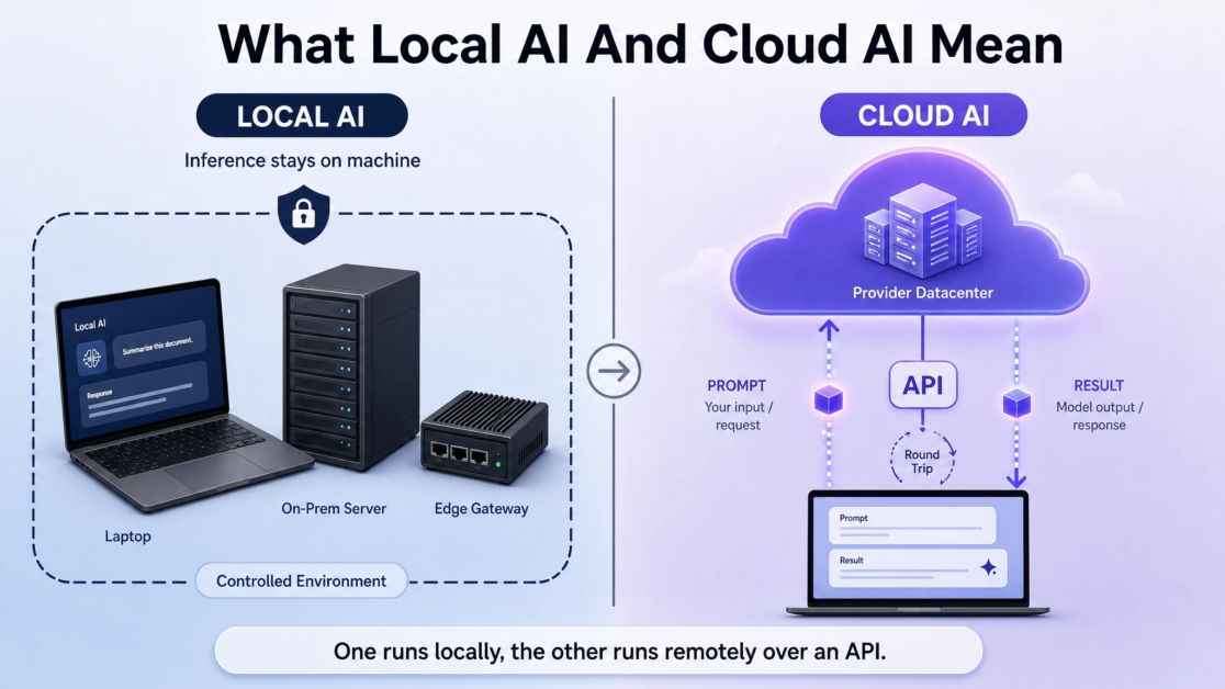 What Local AI And Cloud AI Mean
