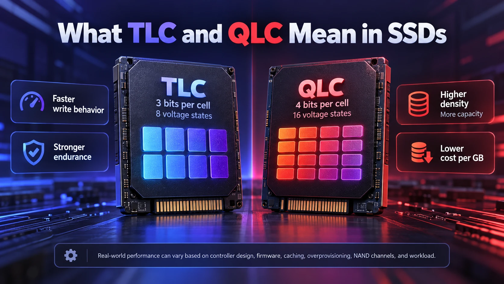 What TLC and QLC Mean in SSDs
