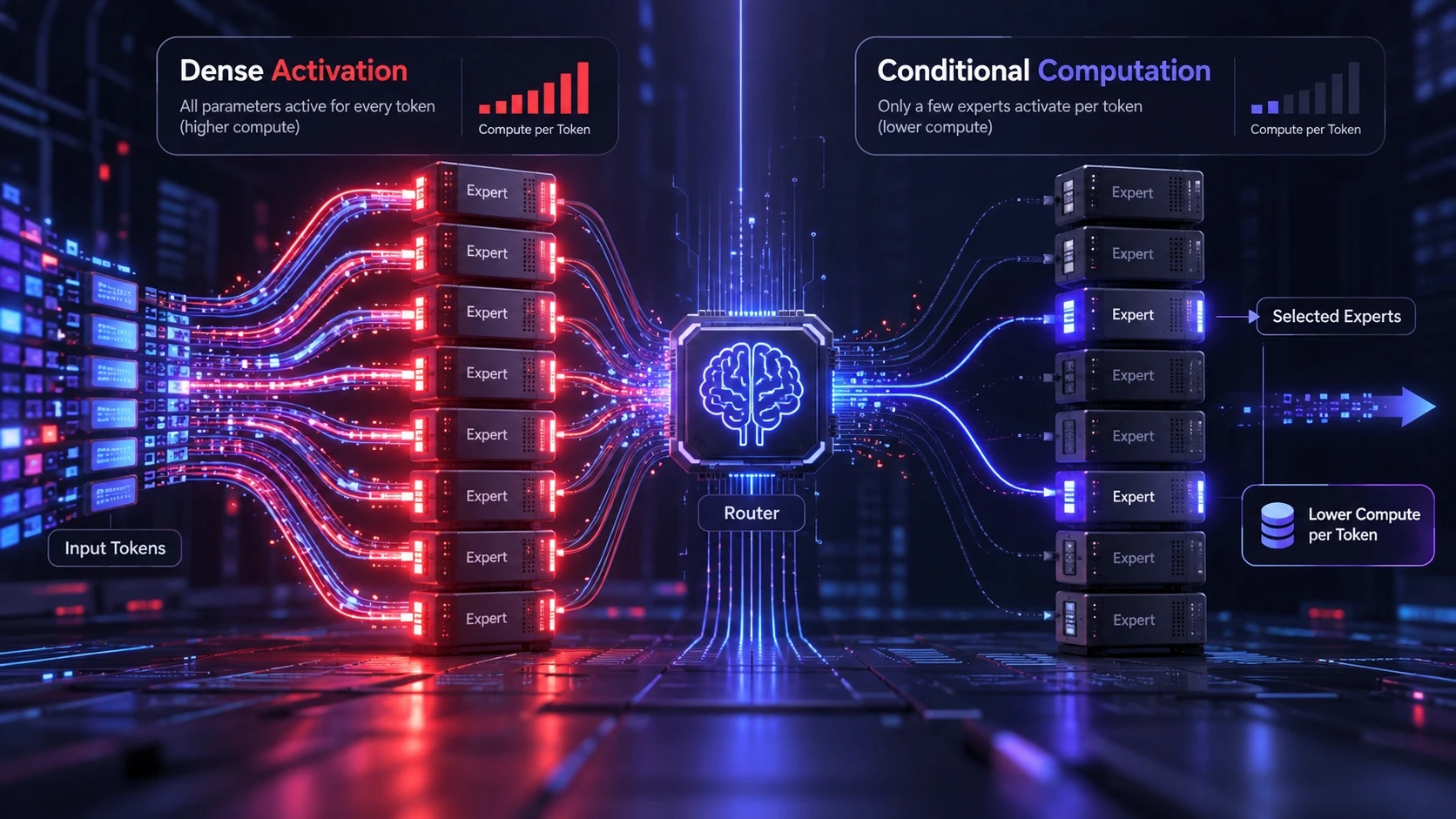 Why AI Models Do Not Use Every Parameter at Once