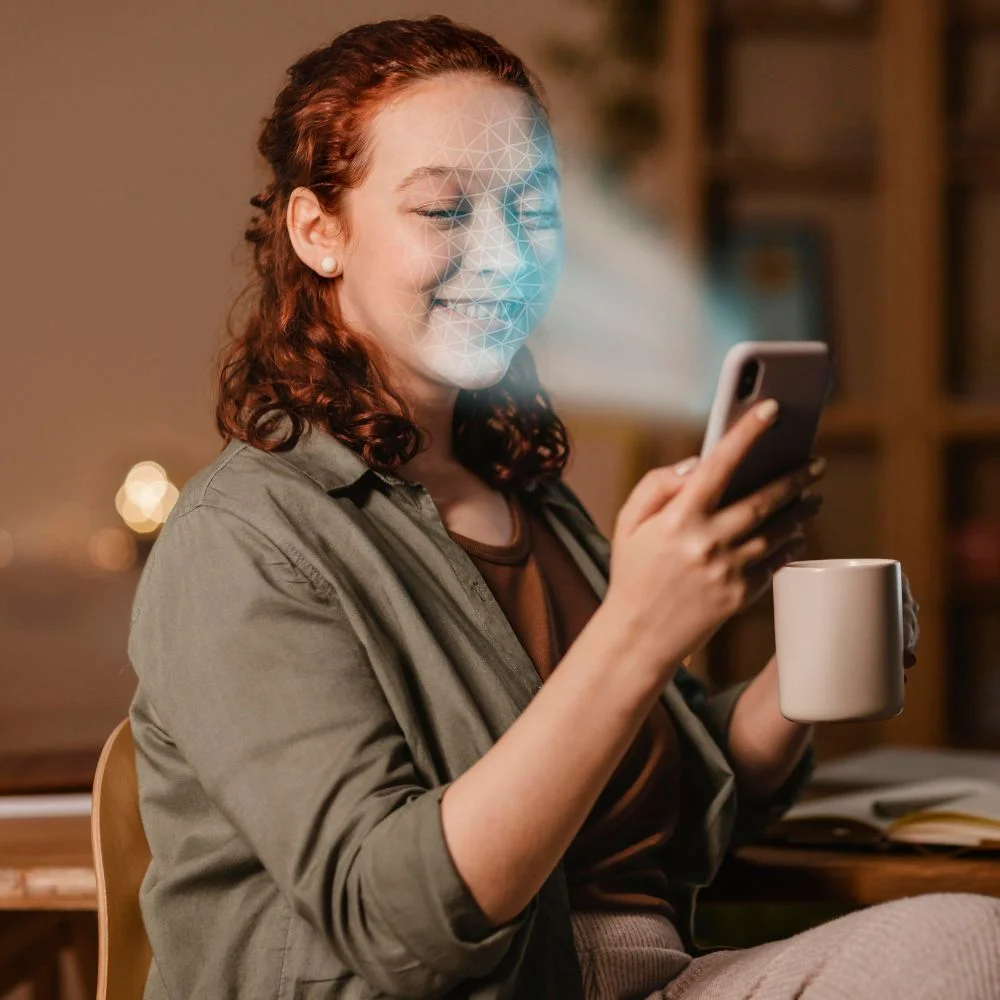 woman-with-phone-doing-face-scan